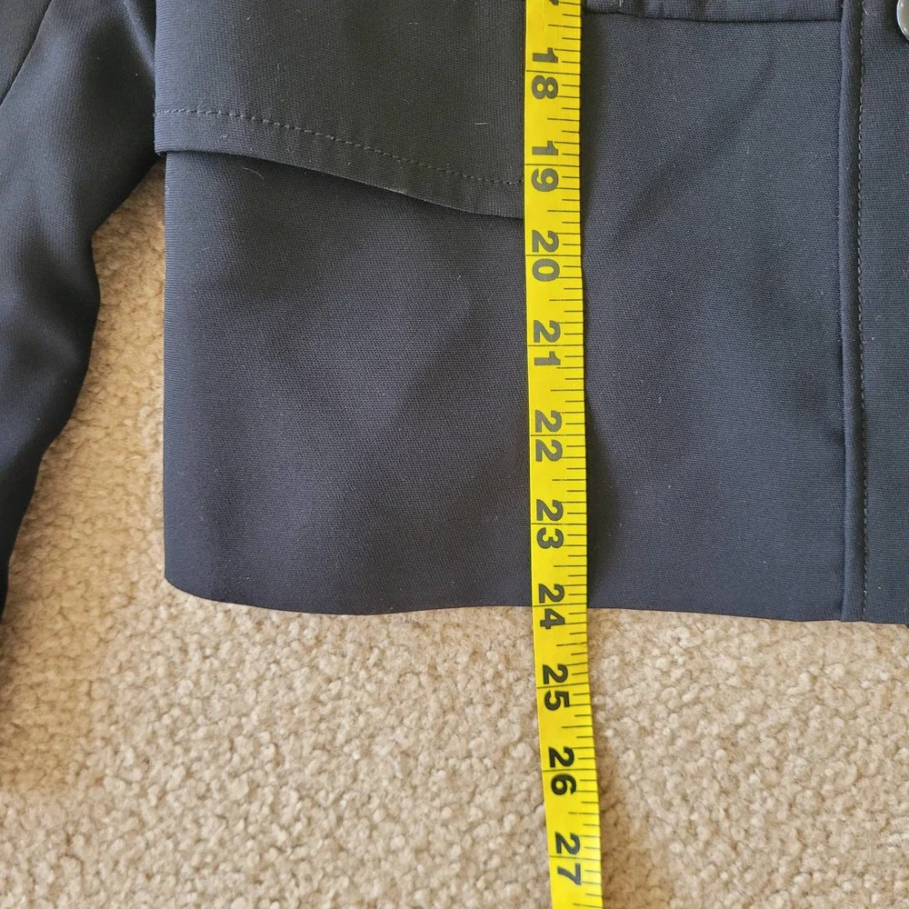 Pendleton Women's Sz 12P Black Button Up Classic Structured‎ Minimalist Jacket
